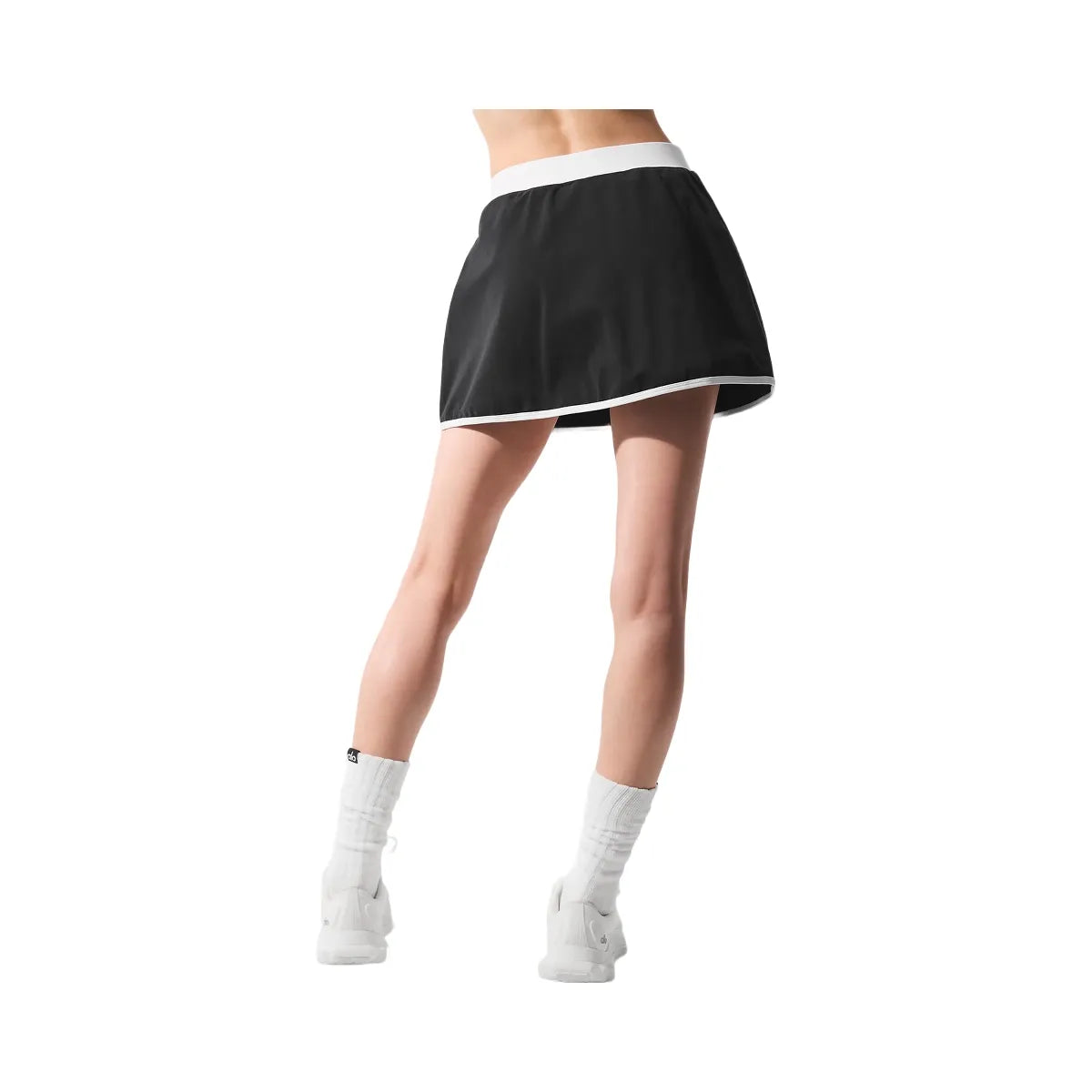 Alo Women's Airbrush Streamlined Skirt - Black/White