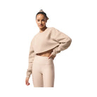 Alo Women's Extreme Cropped Pullover - Macadamia