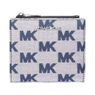 Michael Kors Cooper Logo Jacquard Wallet Navy