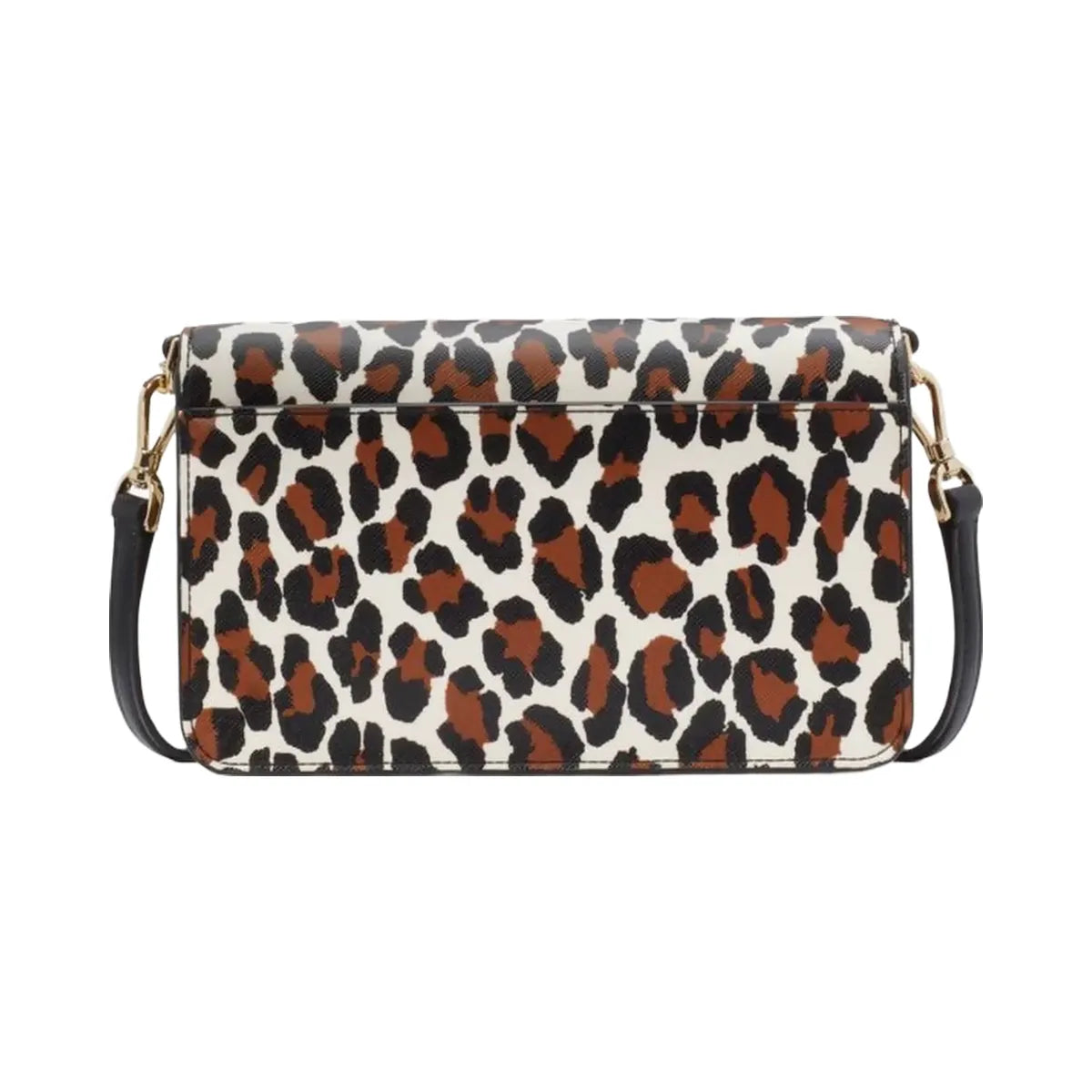 Kate Spade Madison Spotted Leopard Willow Mini Flap Crossbody Cream Multi