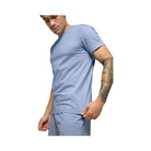 Alo Men's Conquer Reform Crewneck Short Sleeve - Winter Frost