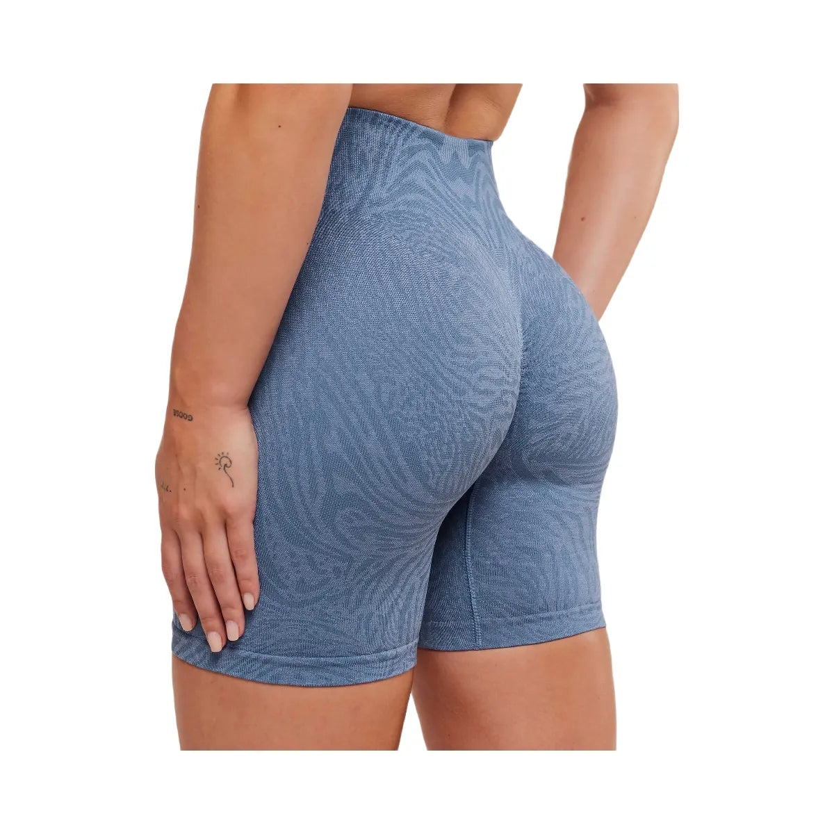 Gymshark Adapt Animal Seamless Shorts - Worn Blue/Peri Blue