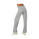 Alo Women's Cashmere High-Waist Jet Set Wide Leg Pant - Dove Grey Heather