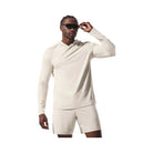 Alo Men's Conquer Reform Long Sleeve With Hood - Bone