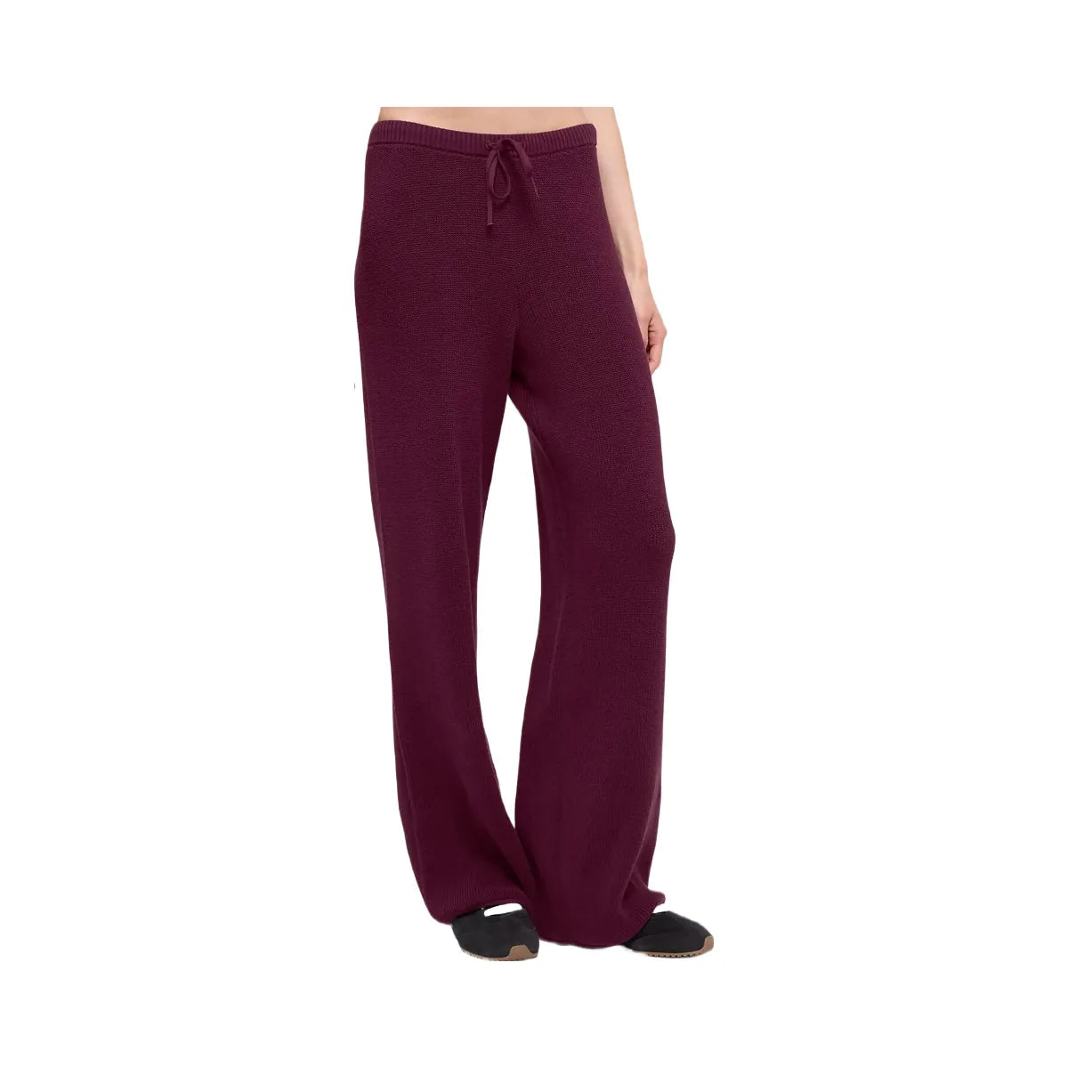 Alo Women's Supernatural Sweater Pant - Burgundy