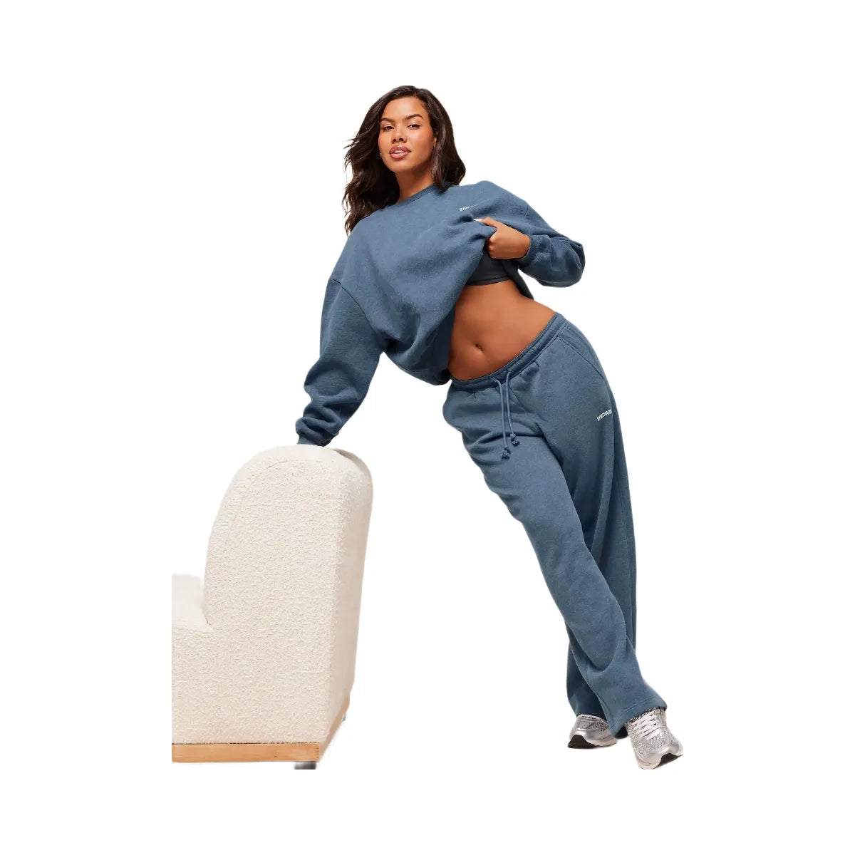 Gymshark Cosy Luxe Sweatshirt - Compound Blue Marl