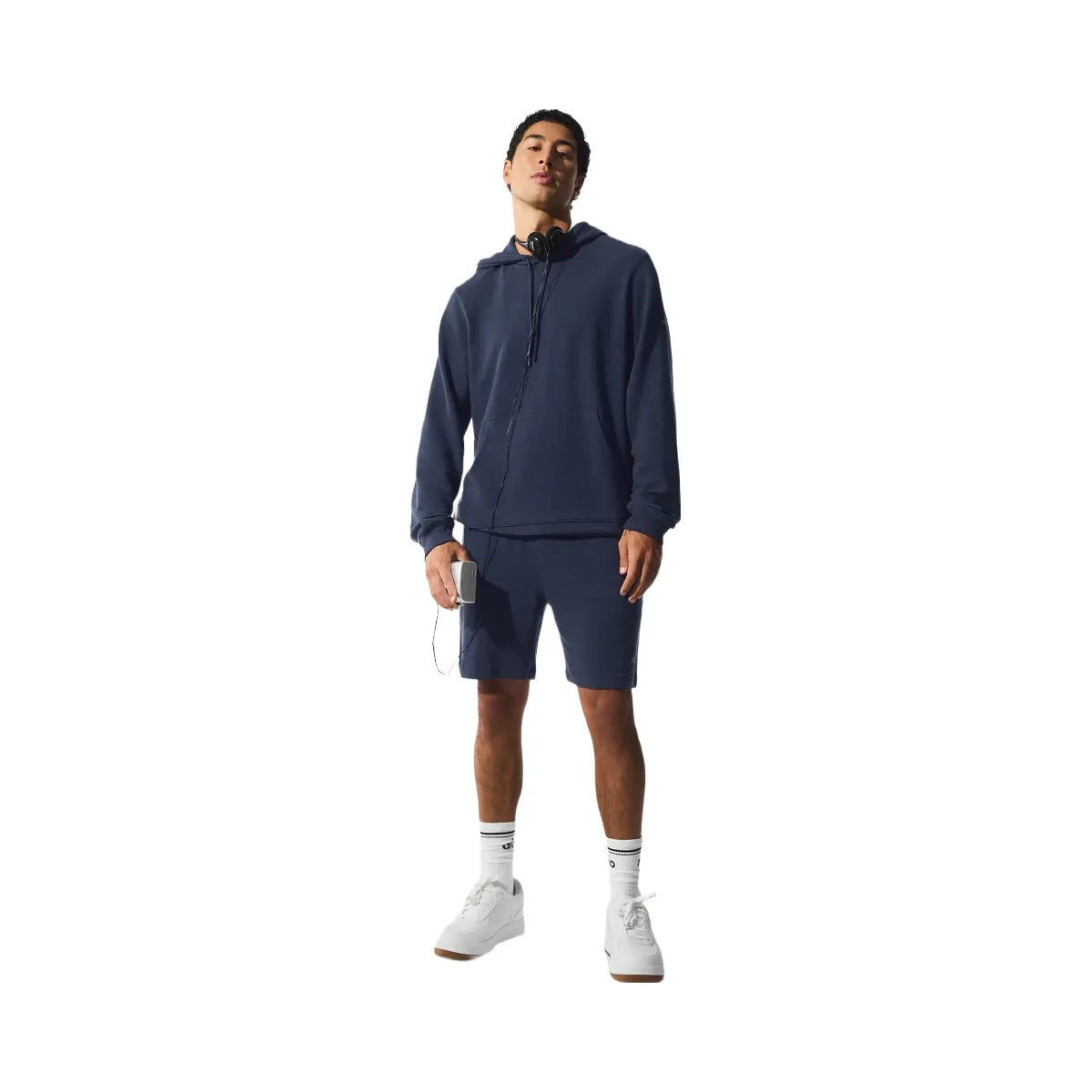 Alo Men's 7" Micro Waffle Fast Break Short - Navy