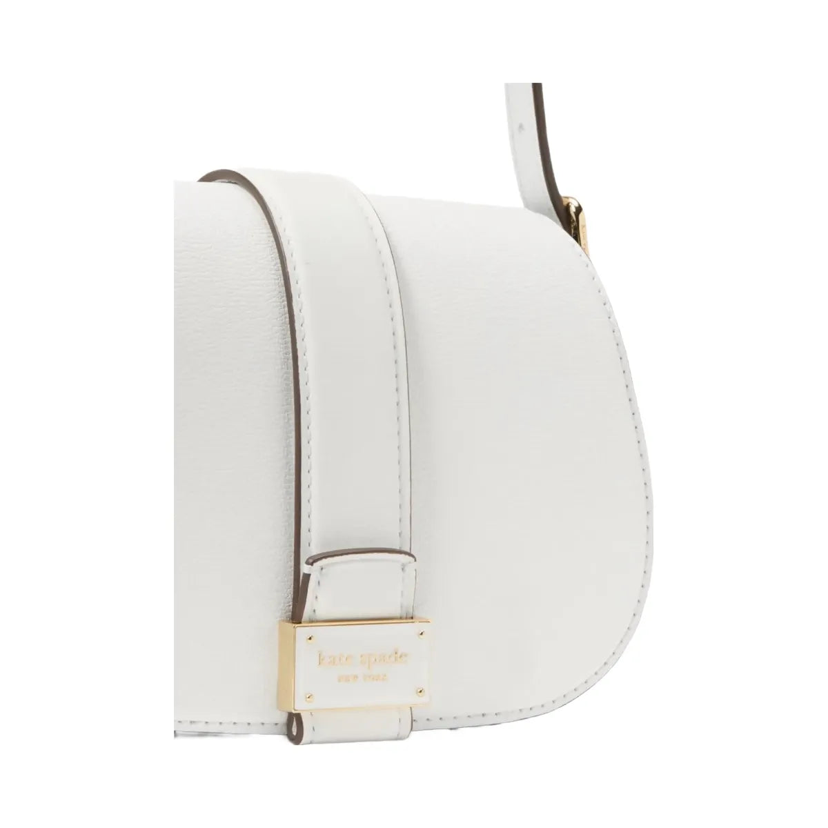 Kate Spade Nouveau Mini Saddle Bag True White