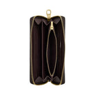 Coach Long Zip Around Wallet In Signature Canvas Signature Canvas-Gold-Walnut-Black