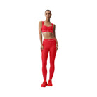 Alo Women's Airlift Alignment Bra - Bright Red/White