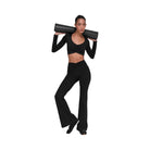 Alo Women's soft Intuition Long Sleeve Bra - Black