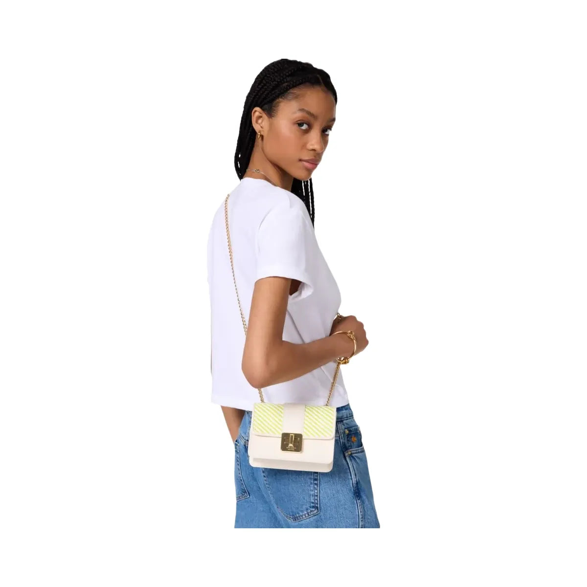 Kate Spade Phoebe Turnlock Mini Flap Crossbody Lime Slushy Multi