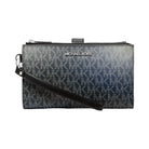 Michael Kors Jet Set Large Ombre Signature Logo Wristlet Black Combo