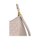 Kate Spade Kayla Woven Leather Small Convertible Shoulder Bag Cozy Grey