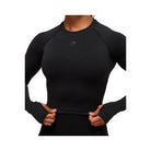 Gymshark Activate Long Sleeve Crop Top - Black
