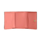 Coach Micro Wallet Leather-Gold-Bright Coral