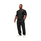 Gymshark Lightweight Slub Textured 3/4 Henley - Black