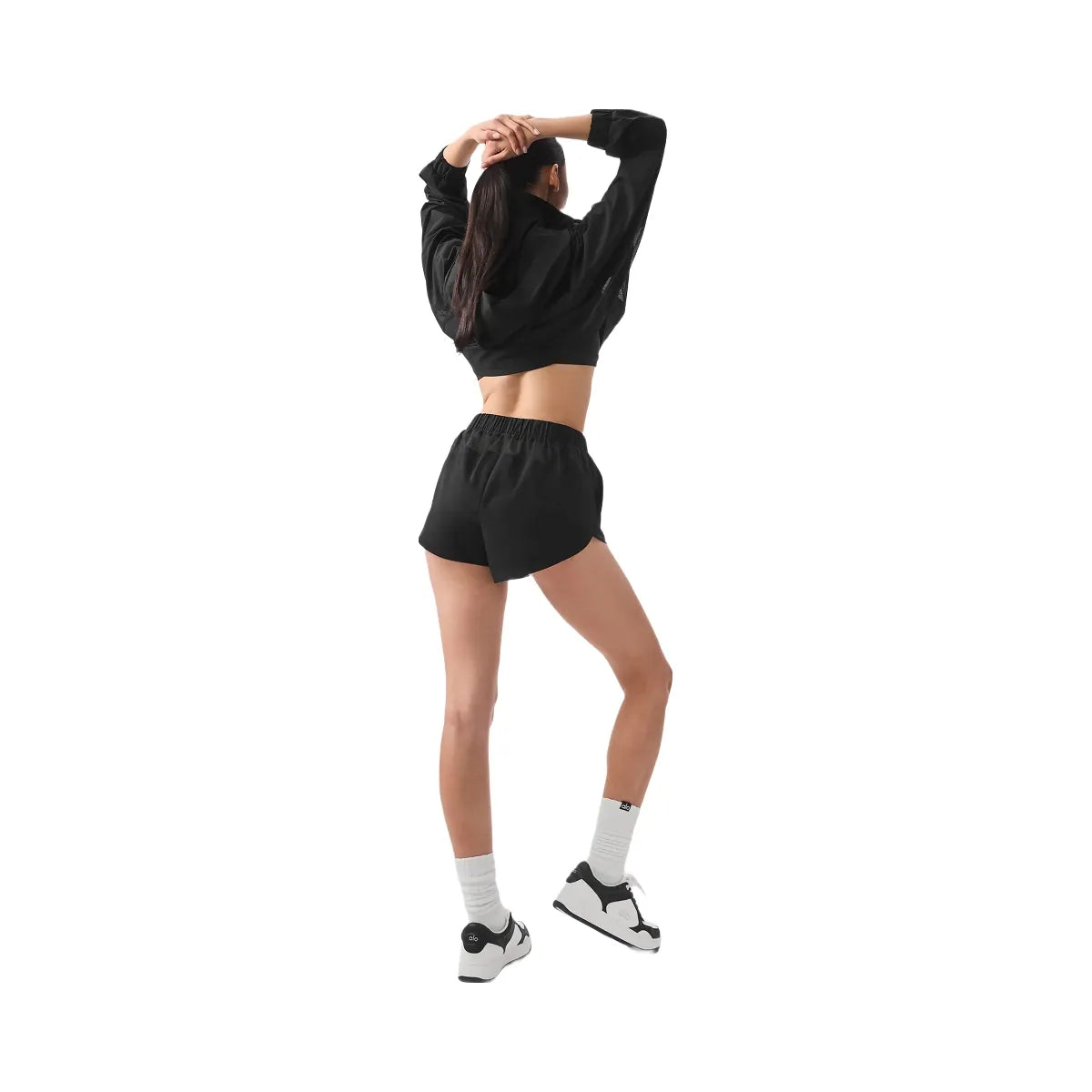 Alo Women's Playmaker Dolphin Short - Black
