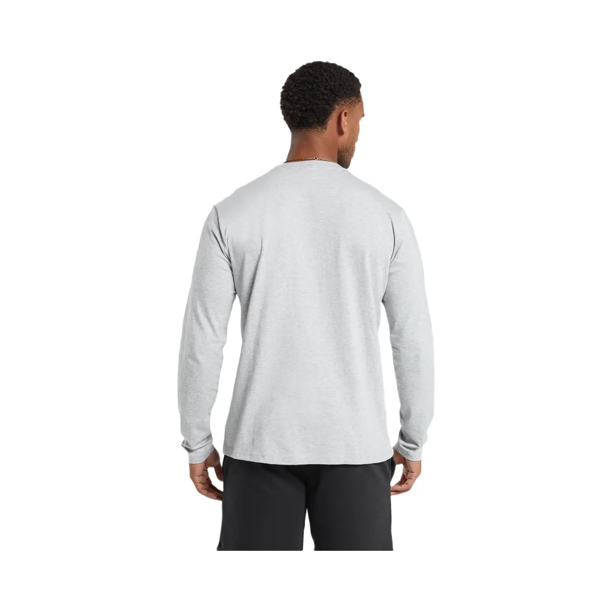 Gymshark Crest Long Sleeve T-Shirt - Light Grey Marl
