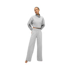 Alo Women's Serenity Wide Leg Sweatpant - Athletic Heather Grey