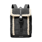 Michael Kors Cooper Suede and Sherpa Backpack Black