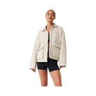 Alo Women's Voyage Utility Cargo Jacket - Bone