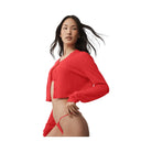 Alo Women's Supernatural Sweater Cardigan - Bright Red