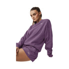 Alo Accolade Crew Neck Pullover - Plum Kiss