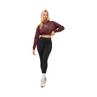 Gymshark Lifting Club 2012 Graphic Cropped Hoodie - Rich Maroon/Wash