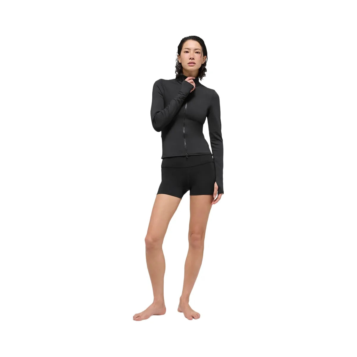 Alo Women's Airlift Winter Warm Radiant Full-Zip Jacket - Black