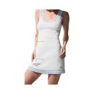 Alo Women's Tennis Club Sweater Knit Dress - White/Seashell Blue