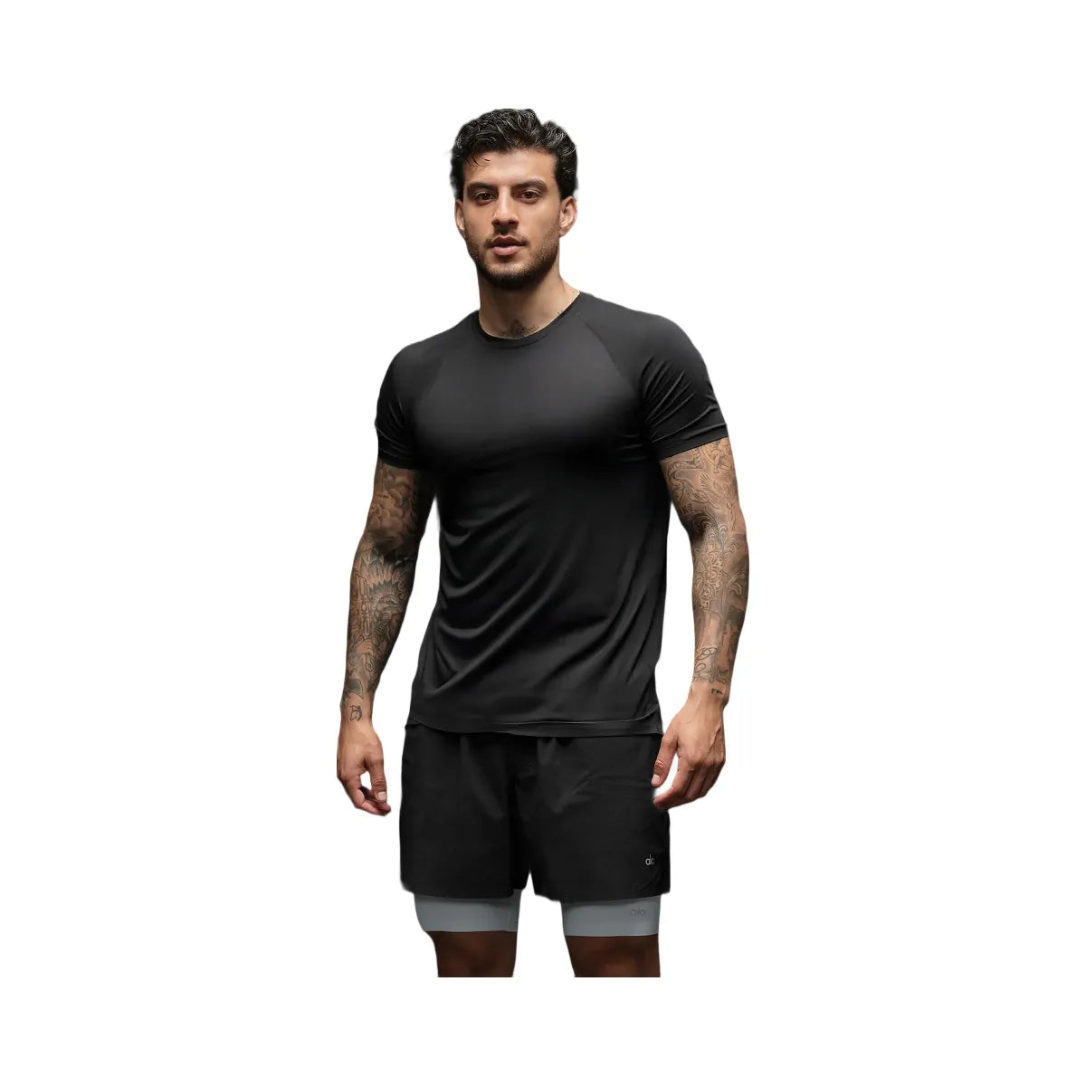 Alo Men's Idol Crewneck Short Sleeve - Black
