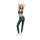 Alo Women's Airlift High-Waist Suit Up Legging - Clover Green/White