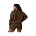 Alo Women's Accolade Crew Neck Pullover - Espresso