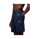Alo Men's 7" Conquer React Performance Short - Navy