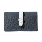Michael Kors Greenwich Medium Signature Logo Wallet Admirl Multi