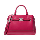 Michael Kors Reed Small Pebbled Leather Satchel Dk Raspberry