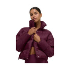 Alo Women's Gold Rush Puffer - Burgundy