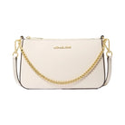 Michael Kors Jet Set Medium Saffiano Leather Crossbody Bag Lt Cream