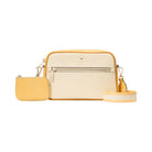 Kate Spade Emma Colorblock Pebbled Leather Large Crossbody Buttermilk Glaze Multi