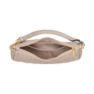 Kate Spade Kayla Woven Leather Large Shoulder Bag Cozy Grey
