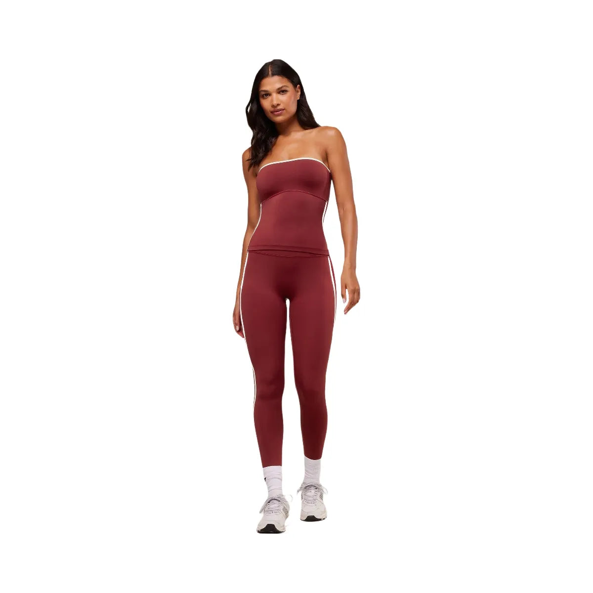 Gymshark Piping Legging - Sets Red/Carmine Red/Soft White