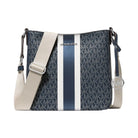 Michael Kors Jet Set Small Signature Logo Stripe Crossbody Bag Navy