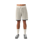 Alo Men's 7" Sports Club Sweater Knit Basketball Short - Bone