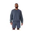 Alo Men's Scholar Crew Neck Sweater - Bluestone