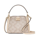Kate Spade Flower Pvc Mini Top Handle Crossbody Dark Beige Multi