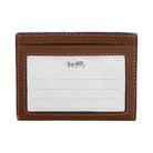 Coach Slim Id Card Case Pebbled Leather-Saddle