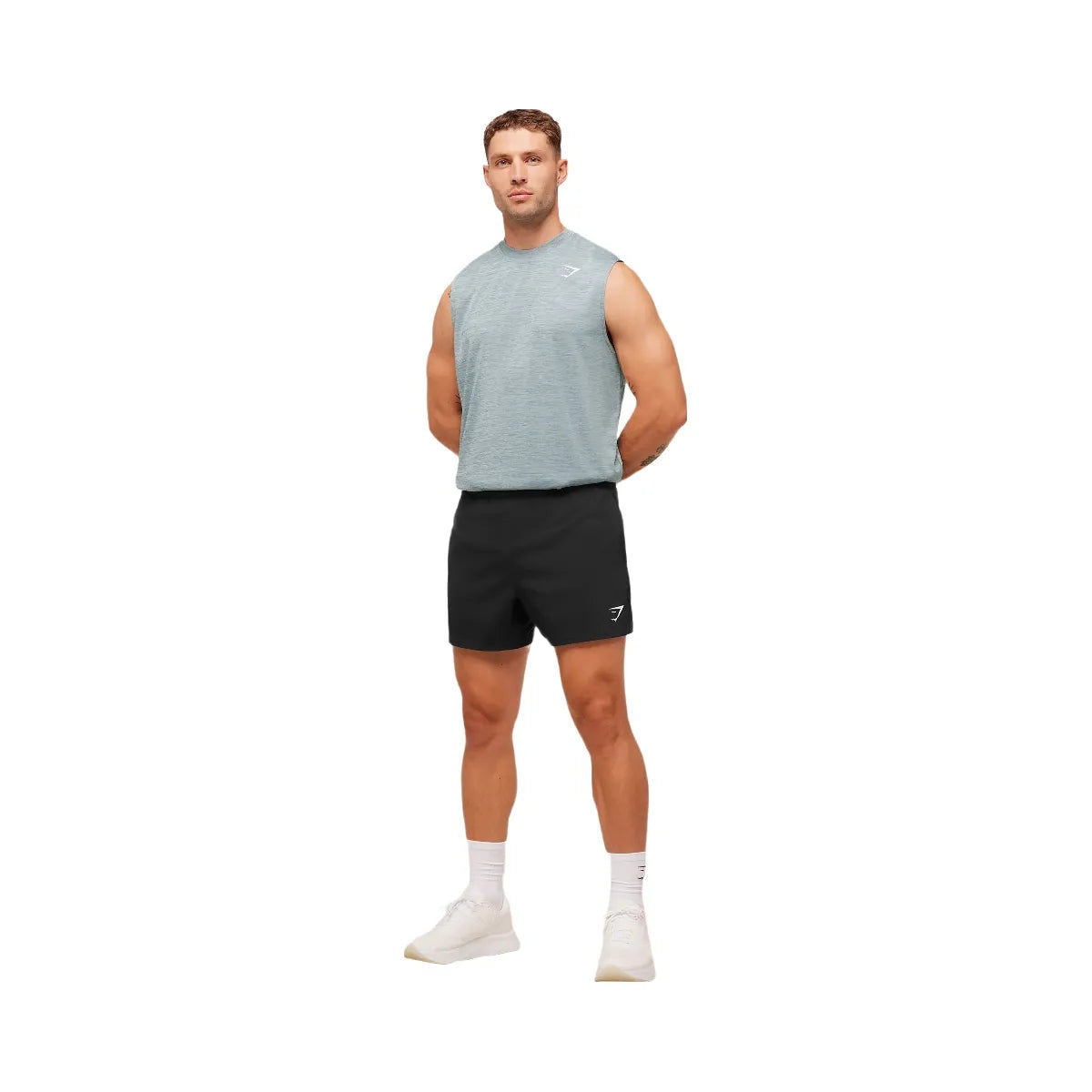 Gymshark Arrival Oversized Tank - Smoke Blue/Denim Grey