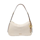 Michael Kors Nolita Medium Signature Logo Shoulder Bag Vanilla-Acorn
