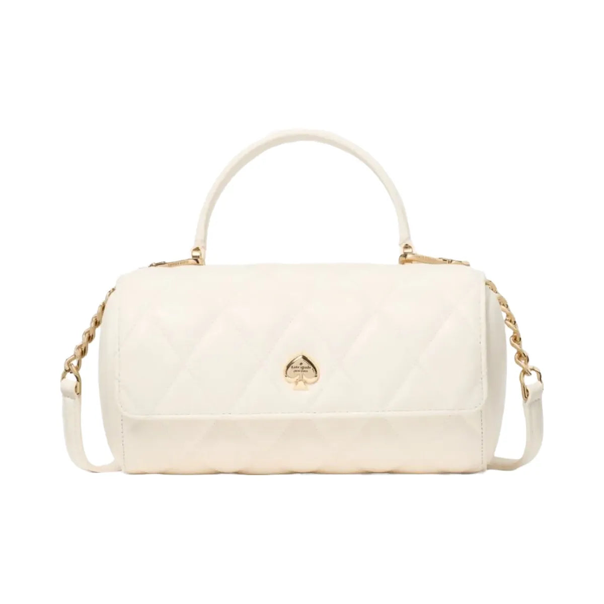 Kate Spade Heart Barrel Quilted Crossbody Meringue